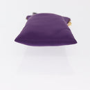 PRADA Glasses Pouch Nylon Purple Gold Auth 157958-7
