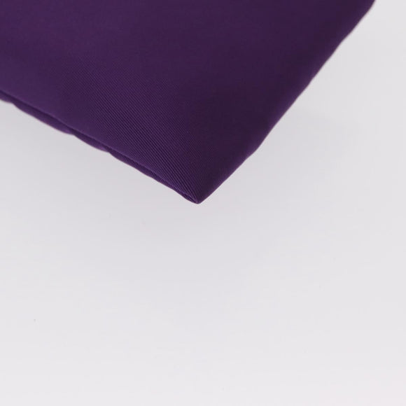 PRADA Glasses Pouch Nylon Purple Gold Auth 157958