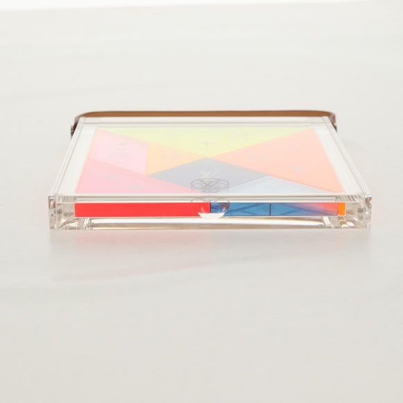 LOUIS VUITTON Domino Tangram Domino plastic Clear LV Auth 157960SM
