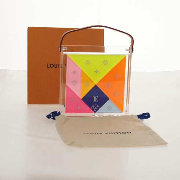 LOUIS VUITTON Domino Tangram Domino plastic Clear LV Auth 157960SM