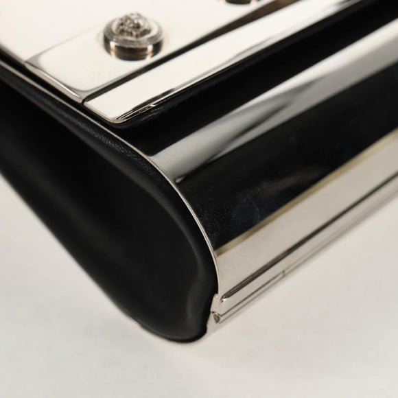 VERSACE Medusa Chain Shoulder Bag metal Silver tone Auth 157963V