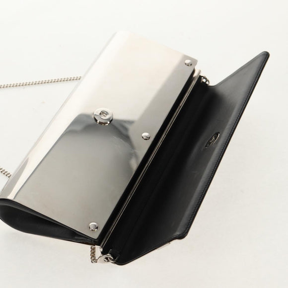 VERSACE Medusa Chain Shoulder Bag metal Silver tone Auth 157963V