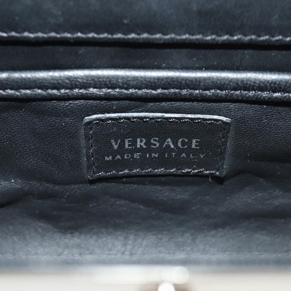 VERSACE Medusa Chain Shoulder Bag metal Silver tone Auth 157963V