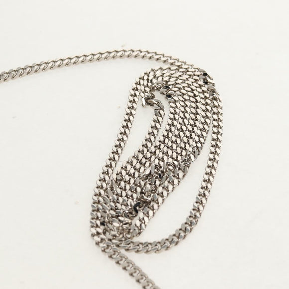 VERSACE Medusa Chain Shoulder Bag metal Silver tone Auth 157963V