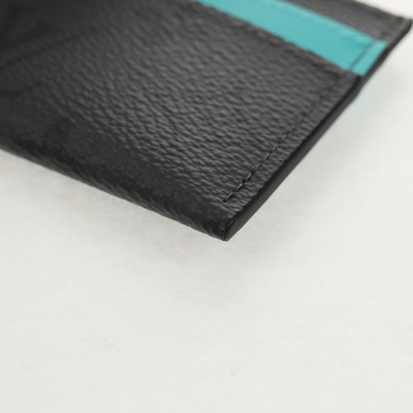 LOUIS VUITTON Eclipse Reverse Porte Cartes Double Card Case M11471 Auth 157965SM