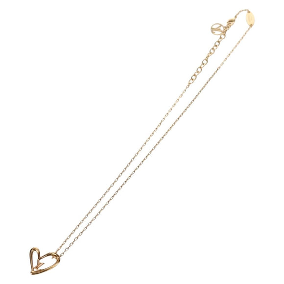 LOUIS VUITTON Collier Heart Falling Love Necklace Gold M00465 LV Auth 157967SAM