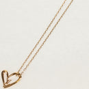 LOUIS VUITTON Collier Heart Falling Love Necklace Gold M00465 LV Auth 157967SAM-4