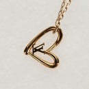 LOUIS VUITTON Collier Heart Falling Love Necklace Gold M00465 LV Auth 157967SAM-9