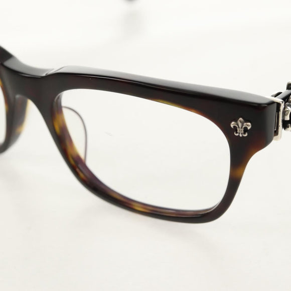 Chrome Hearts GITTIN' ANY BS Flare Glasses plastic Brown Auth 157971M