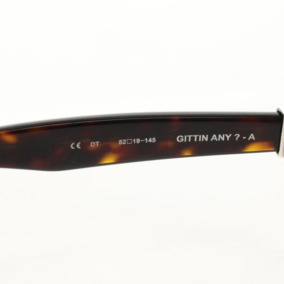 Chrome Hearts GITTIN' ANY BS Flare Glasses plastic Brown Auth 157971M