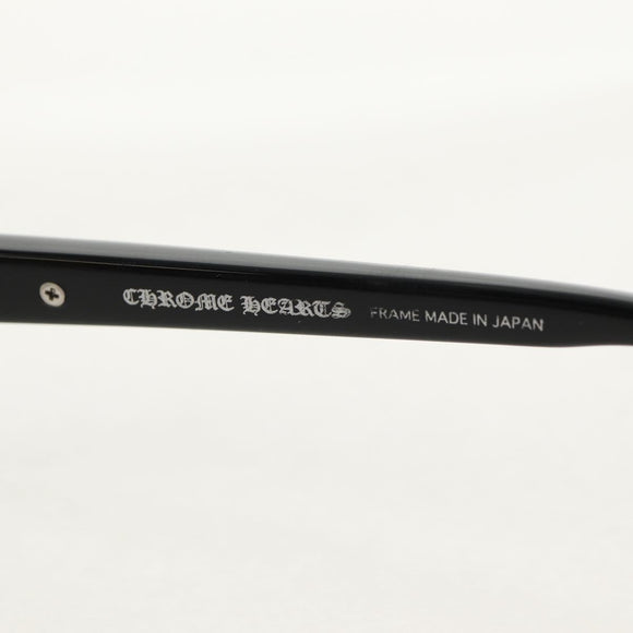 Chrome Hearts DUTCH RUDDER CH Cross Glasses Glasses plastic Black Auth 157973SAM