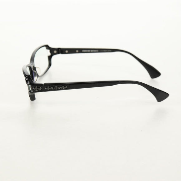 Chrome Hearts DUTCH RUDDER CH Cross Glasses Glasses plastic Black Auth 157973SAM