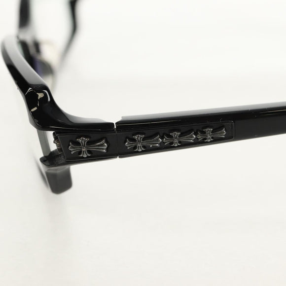 Chrome Hearts DUTCH RUDDER CH Cross Glasses Glasses plastic Black Auth 157973SAM