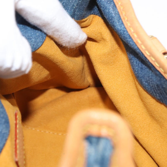 LOUIS VUITTON Monogram Denim Preity Hand Bag Blue M95020 LV Auth 157975SAV