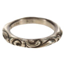 Chrome Hearts Scroll Banding Ring Ag925 Silver Auth 157976SAM-2