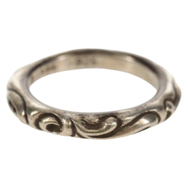 Chrome Hearts Scroll Banding Ring Ag925 Silver Auth 157976SAM - 0