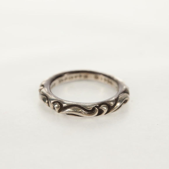 Chrome Hearts Scroll Banding Ring Ag925 Silver Auth 157976SAM