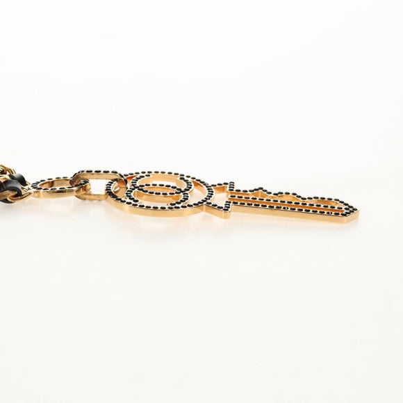 CHANEL Necklace metal Gold CC Auth 157977SM