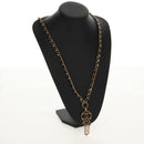 CHANEL Necklace metal Gold CC Auth 157977SM-16