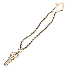 CHANEL Necklace metal Gold CC Auth 157977SM - 0