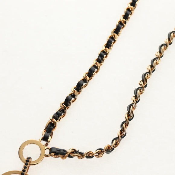 CHANEL Necklace metal Gold CC Auth 157977SM