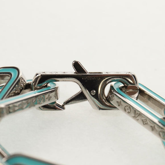 LOUIS VUITTON Brassle Monogram Links Bracelet metal Silver M80195 Auth 157982SM