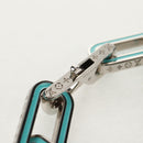 LOUIS VUITTON Brassle Monogram Links Bracelet metal Silver M80195 Auth 157982SM-11