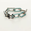 LOUIS VUITTON Brassle Monogram Links Bracelet metal Silver M80195 Auth 157982SM-4