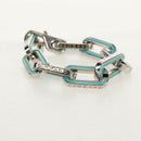 LOUIS VUITTON Brassle Monogram Links Bracelet metal Silver M80195 Auth 157982SM-5