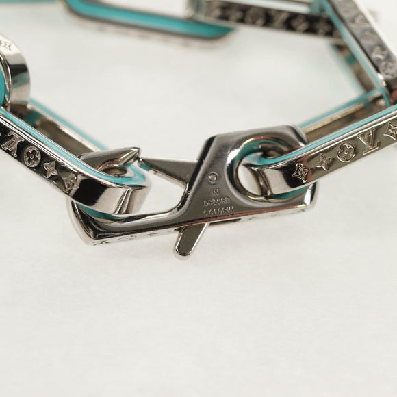 LOUIS VUITTON Brassle Monogram Links Bracelet metal Silver M80195 Auth 157982SM