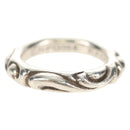 Chrome Hearts Scroll banding Ring Ag925 Silver Auth 157983SAM-1