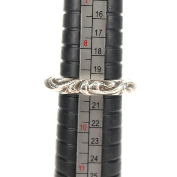 Chrome Hearts Scroll banding Ring Ag925 Silver Auth 157983SAM