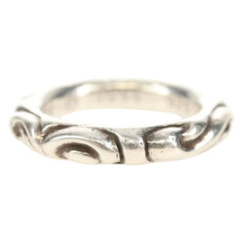 Chrome Hearts Scroll banding Ring Ag925 Silver Auth 157983SAM - 0