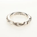 Chrome Hearts Scroll banding Ring Ag925 Silver Auth 157983SAM-6