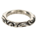 Chrome Hearts Scroll banding Ring Ag925 Silver Auth 157985SAM-1