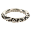 Chrome Hearts Scroll banding Ring Ag925 Silver Auth 157985SAM-3