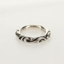 Chrome Hearts Scroll banding Ring Ag925 Silver Auth 157985SAM-4