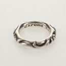 Chrome Hearts Scroll banding Ring Ag925 Silver Auth 157985SAM-6