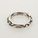 Chrome Hearts Scroll banding Ring Ag925 Silver Auth 157985SAM-7
