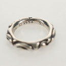 Chrome Hearts Scroll banding Ring Ag925 Silver Auth 157985SAM-8
