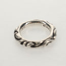 Chrome Hearts Scroll banding Ring Ag925 Silver Auth 157985SAM-9