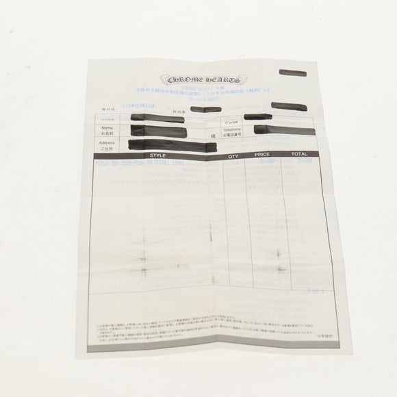 Chrome Hearts Small Scroll Label Ring Ag925 Silver Auth 157986M