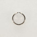 Chrome Hearts Small Scroll Label Ring Ag925 Silver Auth 157986M-5