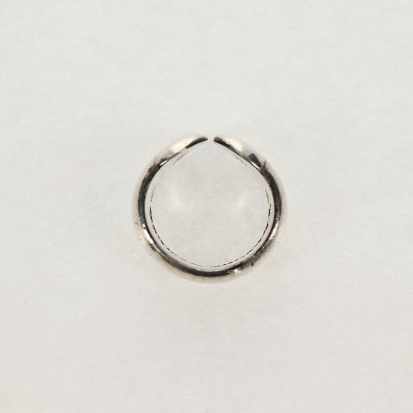 Chrome Hearts Small Scroll Label Ring Ag925 Silver Auth 157986M