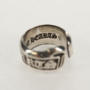 Chrome Hearts Small Scroll Label Ring Ag925 Silver Auth 157986M-7
