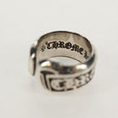 Chrome Hearts Small Scroll Label Ring Ag925 Silver Auth 157986M-8