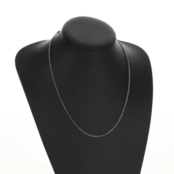 Chrome Hearts Roll Chain Necklace Ag925 Silver Auth 157987M