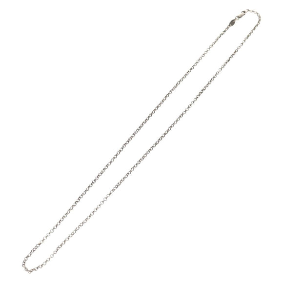 Chrome Hearts Roll Chain Necklace Ag925 Silver Auth 157987M