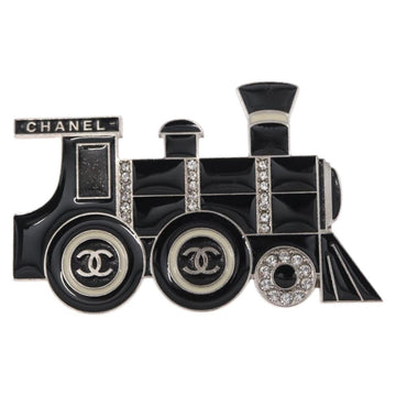 CHANEL Brooch metal Silver CC Auth 157988SM - 0