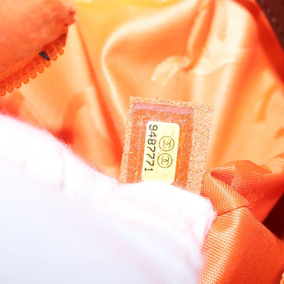 CHANEL Cambon Line Large Matelasse Bag Leather Brown Silver CC Auth 157990SAV